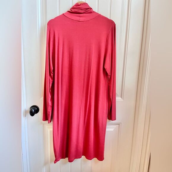 J. Jill turtleneck dress rust orange flowy loose fitting size large - Picture 5 of 5